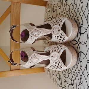 Lucky Brand Crochet Wedges